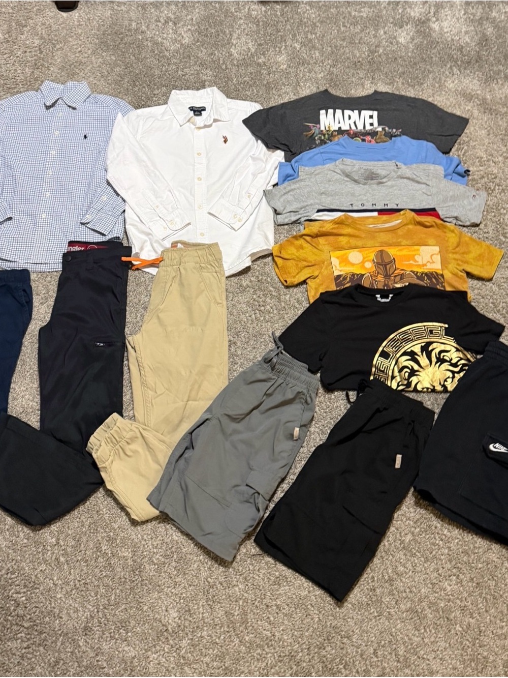 Lot of Boys Clothes Shirts Pants Sz 10/12 Multicolors